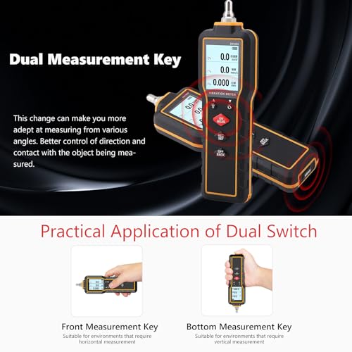 sw-65a digital vibration meter high-accuracy vibrometer analyzer measuring machine handheld digital electric power vibration sensor meter for machinemanufacturing