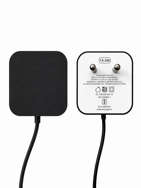 15W Power Adapter for Echo Dot 3rd Generation, Echo Dot (3rd/4th Gen) with Clock, Echo Dot Kids Edition, Echo Show 5, Echo Spot, & Fire TV Cube, 5Ft AC Adapter Power Cord | Black-image-9