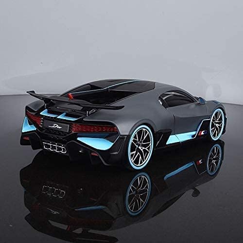 Image of Bugatti Divo Die cast Pull Back Metal Car Model Collection of Toy Cars Openable Doors Flashing Light and Musical Sound Best car Gift for Kids (Red)