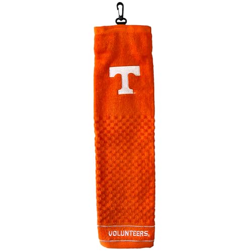 Image of Team Golf NCAA Tennessee Volunteers Embroidered Golf Towel Embroidered Golf Towel, Checkered Scrubber Design, Embroidered Logo