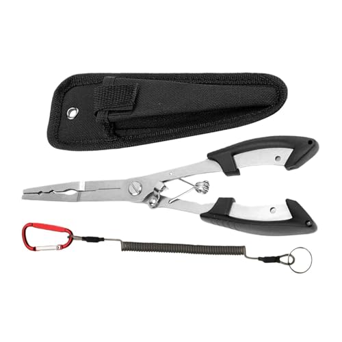 Gzadii Pinces de pêche,Coupe-Ligne Haute Résistance | Outil pour Pêche en Eau Douce avec Pince à Sertir,pour Pêcheur Embarcation Bord Rivière Lac Mer