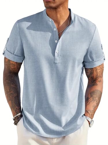 Image of Lymio Men Shirt || Kurta Style Shirt|| Half Sleeve || Solid Kurta Style (Available Also Packs) (Short-Kurta)