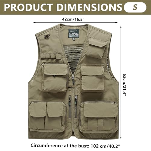 Chaleco de pesca con panel desmontable contra el calor 6