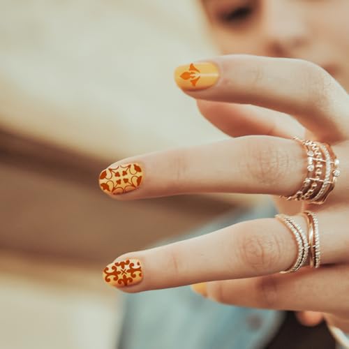 PH PandaHall 5 peças de modelos de arte de unhas com padrão de mosaico, placa de estampagem caleidos