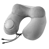 Weqizuerqi Almohada de viaje, cojín en forma de U para el cuello | Almohada portátil para el sueño | para viajes, habitaciones, aeronaves, oficina, conducción, camping, lanzadera, hotel