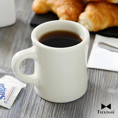 Mug Tuxton de cerámica vitrificada 9 oz color Eggshell miniatura 2
