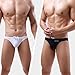 Men's Bikini Cut Low-Rise Swim Briefs for Swimming Pool – Stretch Nylon & Spandex Breathable Athletic Swim Trunks, Colors (M-XXL)（White）（XXL）