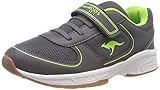  KangaROOS Unisex-Kinder Sinu EV Sneaker, Grau (Steel Grey/Lime), 39 EU