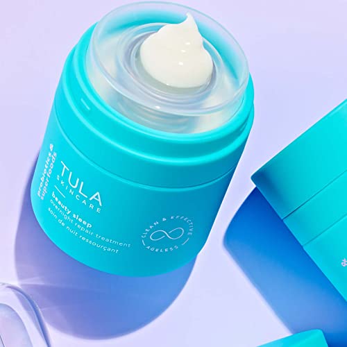 Tula Skin Care Beauty Sleep Overnight Repair Treatment | Anti-Aging, Night Cream, Contains Natural Peptides, Ahas, Retinol, Vitamin C To Reduce The Appearance Of Lines And Dull Tone| 1.7 Oz. #TOP2
