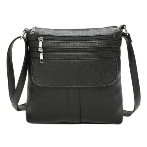 Sac à main noir en cuir PU parfait pour le bureau et les sorties citadines