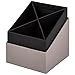 Produktbild Rössler SOHO Stifteköcher | Stifte Organizer | Stiftehalter Schreibtisch | Büro Organizer | Schreibtisch Zubehör | Büro Zubehör | 86 x 86 x 100 mm | 1 Stück | Farbe: Grau | Taupe
