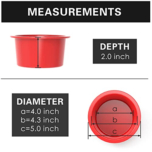 Silivo 4 Inch Mini Cake Pans (6 Pack) - Silicone Smash Cake Pans, Nonstick Baking Molds For Muffin,Cupcake And Smash Cake - 4 Inch Cake Pan #TOP1