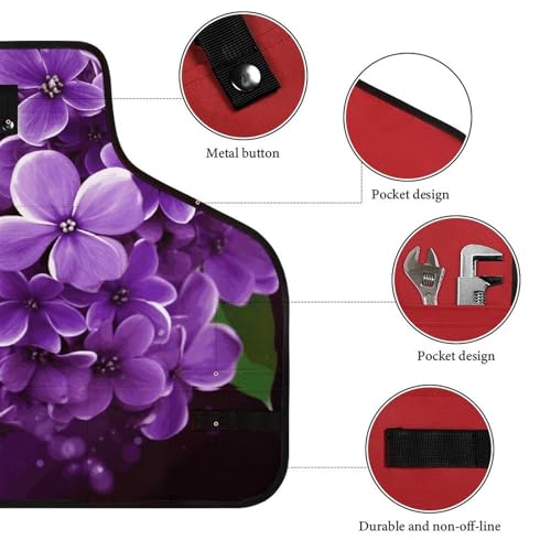 Delantal Floral Ajustable con 8 Bolsillos para Hombre y Mujer miniatura 3