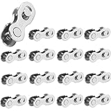 Kettenschloss Fahrrad,16 Paar Fahrrad Kettenverschluss Kettenverschluss-Glied Für 6, 7, 8, 10 Geschwindigkeitskette Fahrrad Ersatzteile, Einfache Montage Ohne Werkzeug, (10 Speed)