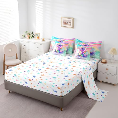 Feelyou Dragon Comforter Set Queen Size for Boys Girls Teens Cute 7 Pieces — view 4