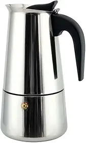 Cafeteira Italiana em Aço Inox, 6 Xícaras
