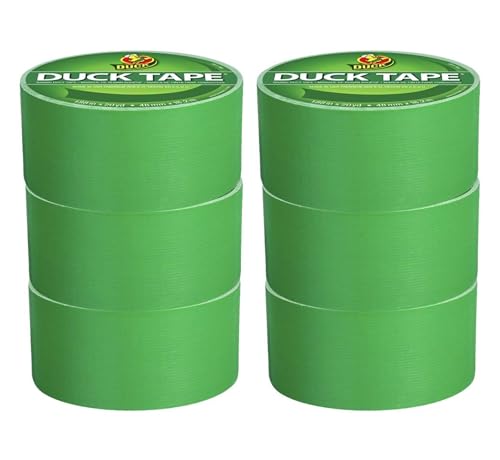 Duck Brand color duct tape - 6-rolls green