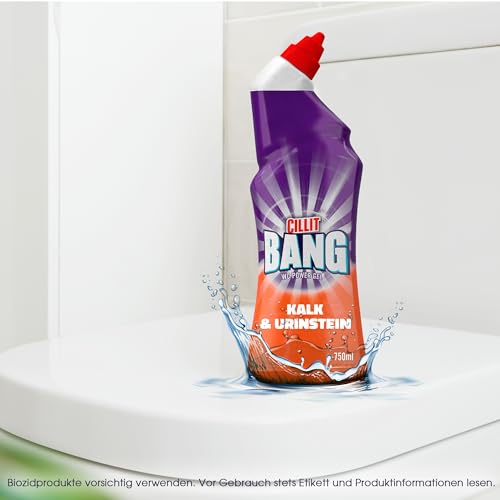 CILLIT BANG WC-Power Gel Kalk- & Urinstein Zerstörer – Kraftvoller WC-Reiniger – 1 x 750 ml – Ansicht 6