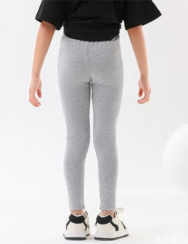 Kiench Pack of 7 Girls Leggings Cotton Full Length Tights Pants for School Sports Dance3