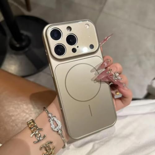 Coque iPhone 17 Pro Max en verre mat rigide haute protection gris titane