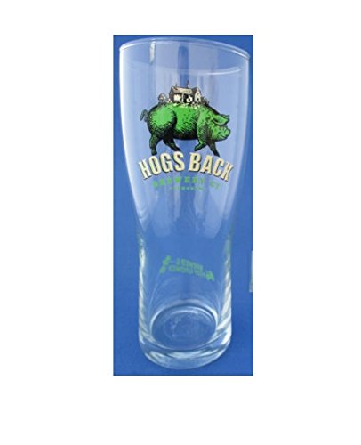Hogs Back Green Brewery Pint Glass Ce 20Oz / 568Ml