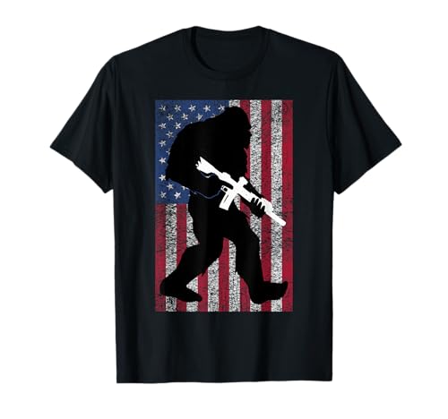 Bigfoot 2nd Amendment Right to Bear Arms Gift for Gun Owner T-Shirt -  M4BBBKA67EB