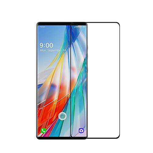 Image of [PACK 0F 1, Full 5D, Full Coverage Tempered Glass Screen Protector For LG Wing - Black