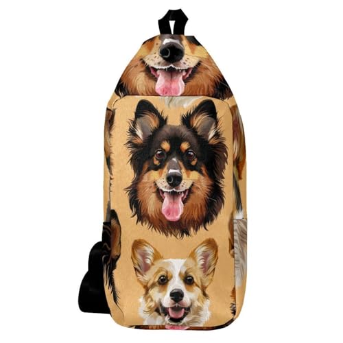 Sac à dos à bandoulière pour chien et chat multicolore 16x36cm