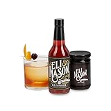 Eli Mason Old Fashioned Cocktail Syrup 10oz Bottle + Whiskey Bourbon Cocktail Cherry Combo - Become...