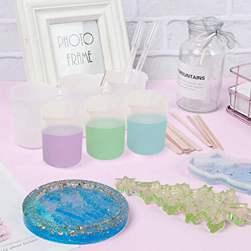 100 ml 6 Pezzi Misurini in Silicone per Resina con...