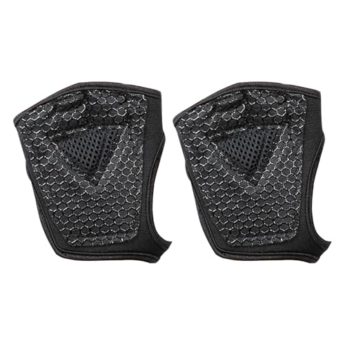 女性のためのトレーニンググローブ ハーフフィンガーミトン|アンチスリップグリップ付きのウェイトリフティングトレーニングアクセサリー|男性のための完全な手のひら保護|ヨガサイクリングフィットネスCRのジムエクササイズギア