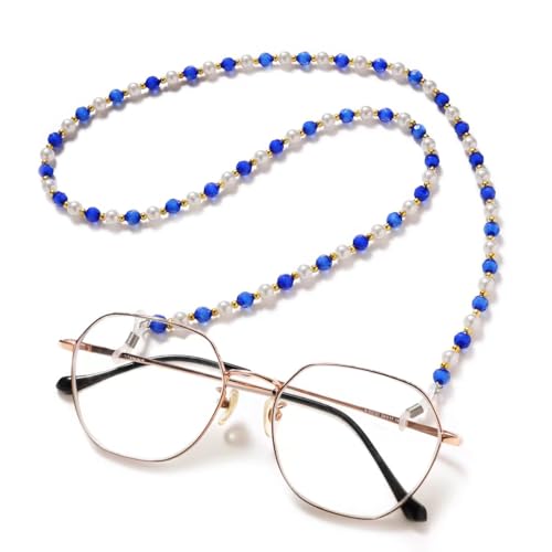 Image of Glasses Strap Beaded Eyeglass Chains Eye Glass Holders Necklaces String Women Eyewear Retainer Chain