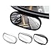 360° Adjustable Car Mirror Wide Angle Side Rear Mirrors Blind Spot Snap Way Parking Auxiliary Rear View Mirror(Silver)