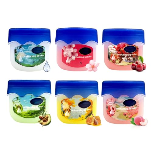 Set di balsamo idratante per labbra, 6 pezzi, maschera per labbra organica, cura nutriente delle labbra per schiarire le rughe delle labbra