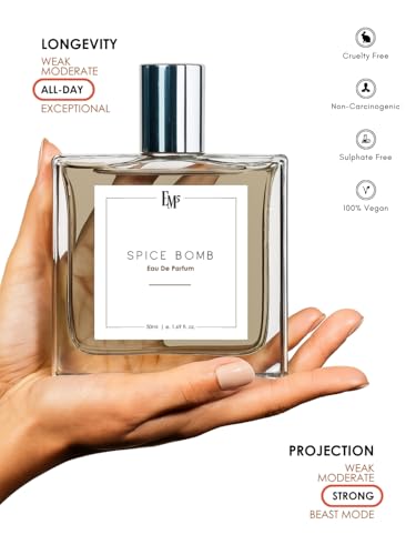 Image of EM5 Spice Bomb EDP Perfume for Men | Warm Spicy Cinnamon Tobacco Fragrance | Strong and Long Lasting Eau de Parfum Spray | Luxury Gift for Him