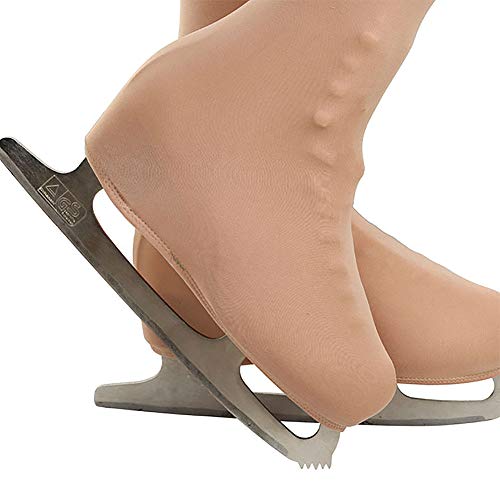 Image of DANCEYOU Ice Figure Skating Tights Footed /Over The Boot for Girls Womens 120 Denier High Stretch Tan 6 Sizes