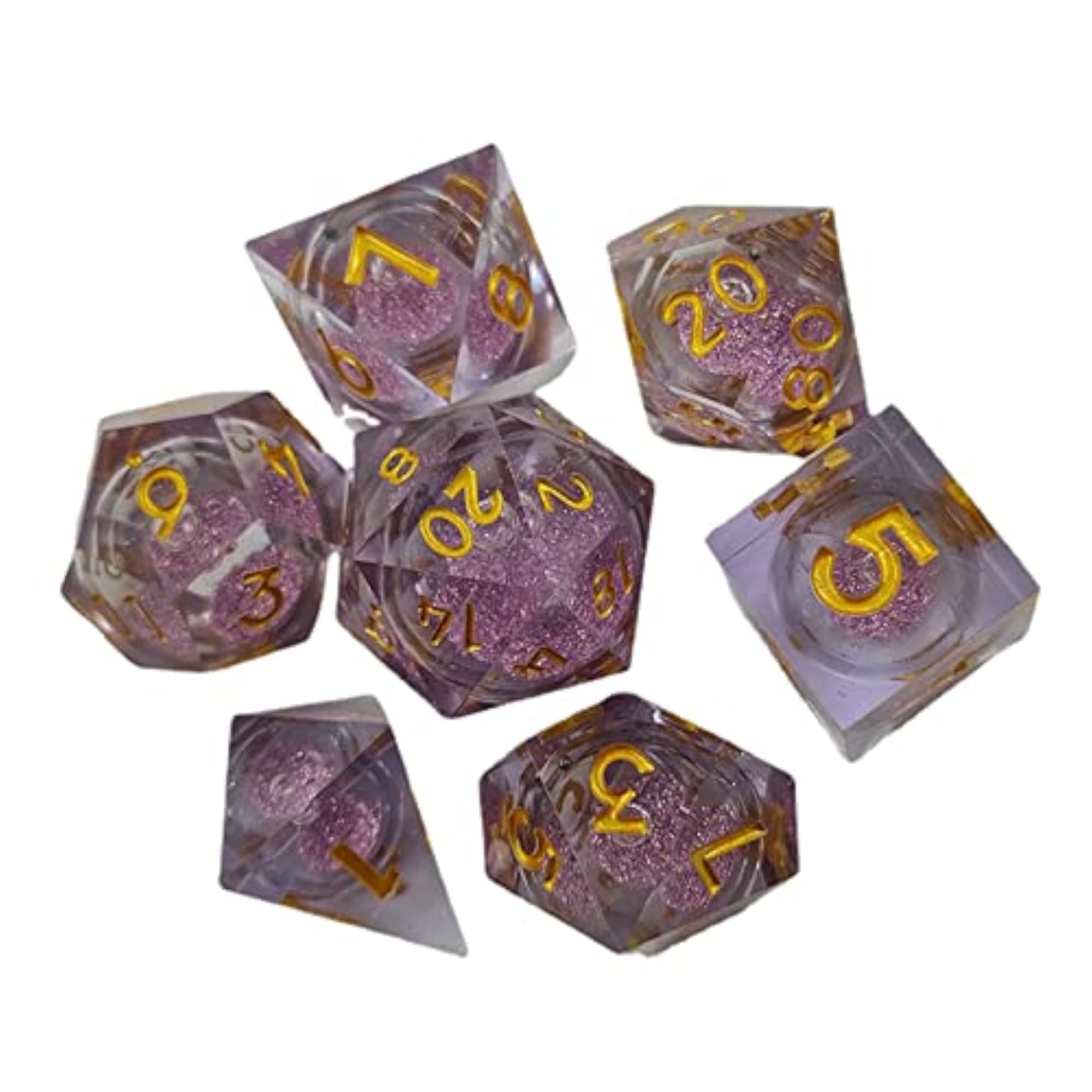 7Pcs Multi Sided Dice Set for DND Entertainment