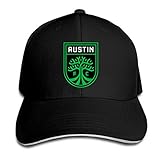 A-Ustin Fc Unisex Adult Baseball Cap Golf Baseball Cap Adjustable Sandwich Cap Black