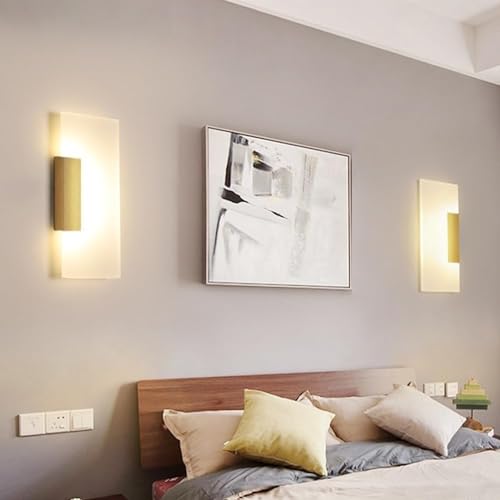 Apliques de pared para interiores LED modernos de forma rectangular y luz neutra de 4000K 3