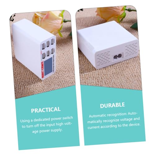 Cargador USB de 6 puertos inteligentes con pantalla LCD y deteccion automatica 3