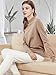 Woman Mock Mock Neck Knit Pullover Tops Slim Fit Long Sleeve Lightweight Sweater Camel XXL