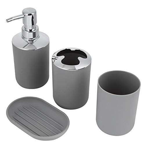 Garosa 4 Piece Bathroom Accessories Set Complete Bath Decor Kit Includes Lotion Bottle, Storage Cup, 1 Piece of Washing Cup - Image 3