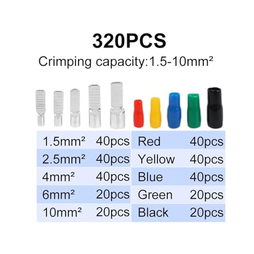 Terminales para cable de 1,5 a 10 mm² C45 e insertos de cobre para interruptor de aire DZ47 3