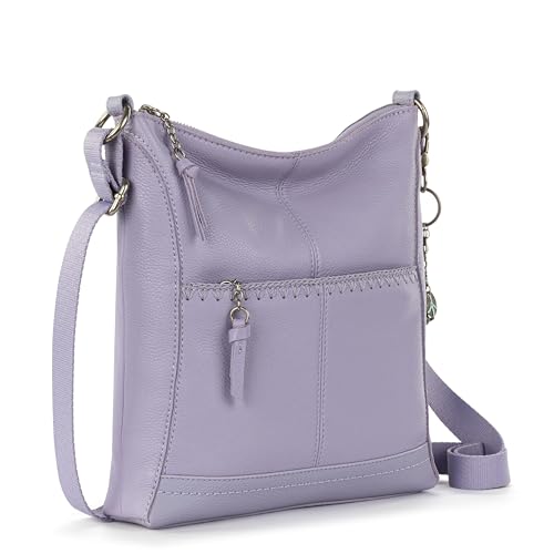 Image of The Sak Lucia Leather Crossbody Purse - Premium Leather Women's Handbag for Everyday & Travel - Cross Body Bag With Zipper