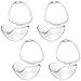 SUPVOX 4pcs portable boîte de tétine de tétine pour voyage sans bpa (transparent)