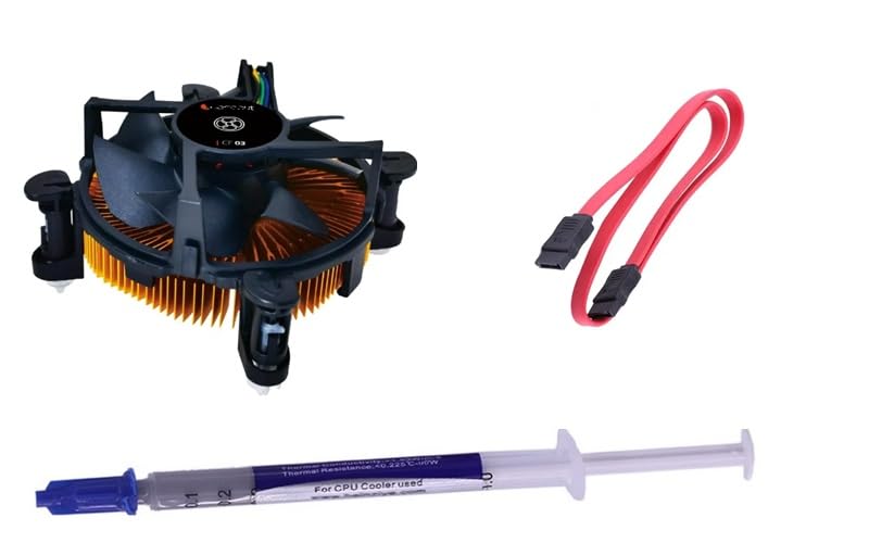 H510/H510 NVME chipset MOTHER BOARD SUPPORTED CPU Cooling Fan WITH High Quaity Copper Heat Sink FREE HEAT SINK PASTE AND 1 SATA CABLE High Performane Cooling Fan