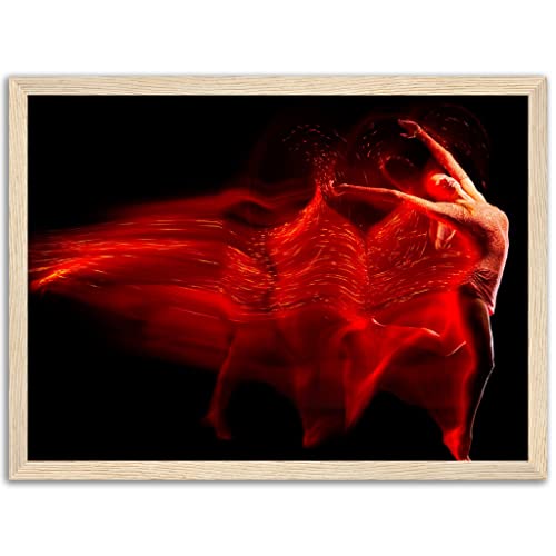 Décoration murale danseuse rouge pour dynamiser un mur blanc vide - 5