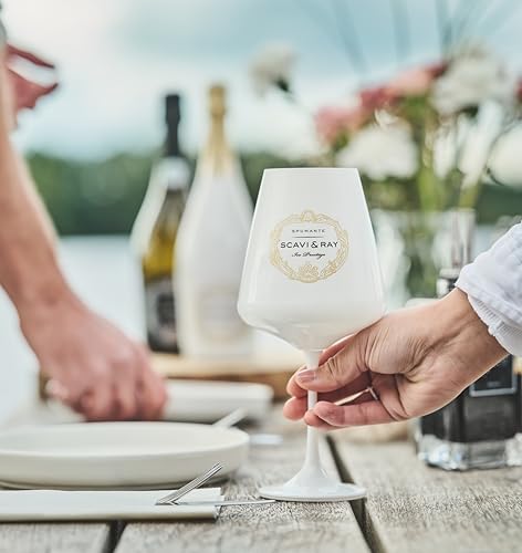 SCAVI & RAY Geschenkset Ice Prestige Spumante mit Designglas, halbtrocken, fruchtig frischer Schaumwein aus Italien, 10,5% Vol. Alkohol – Genussmoment in stilvoller Geschenkbox, Online Exclusive