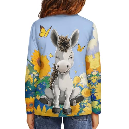 Image of Long Sleeve Shirts for Girls Winter Tops 3-16t Cartoon T Shirts for Fall Clothes