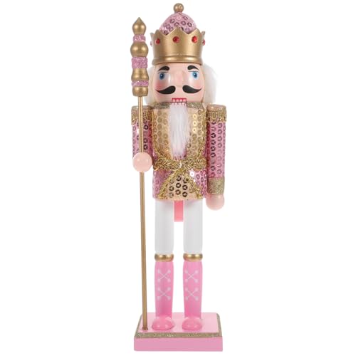 VICASKY Christmas Nutcracker Decoration Nutcracker Ornament Xmas Wooden Nutcracker Decor Christmas Nutcrackers Figure Wooden Nutcracker Christmas Nutcracker